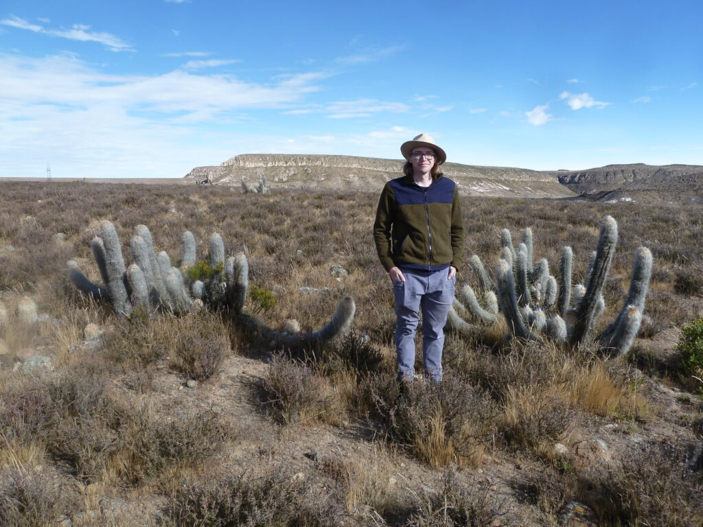 Kyle Whorrall at a high elevation site in Peru